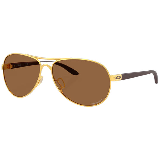 Oakley Women's Feedback Sunglasses - Satin Gold/Prizm Bronze 1