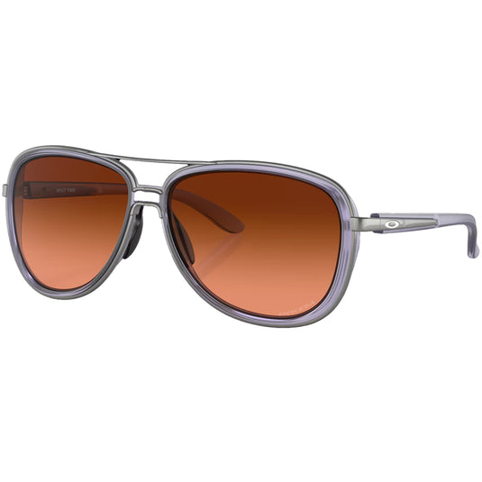Oakley Split Time Sunglasses - Matte Transparent Lilac/Prizm Brown Gradient 1