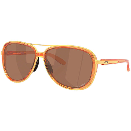 Oakley Split Time Sunglasses - Transparent Ginger/Prizm Tungsten 1