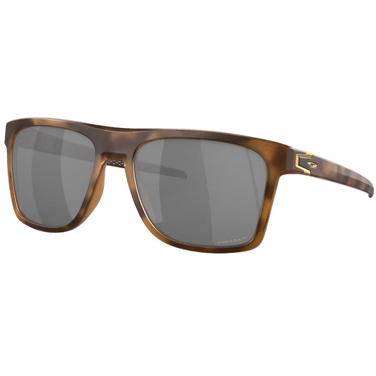 Oakley Leffingwell Polarized Sunglasses - Matte Brown Tortoise/Prizm Black 1