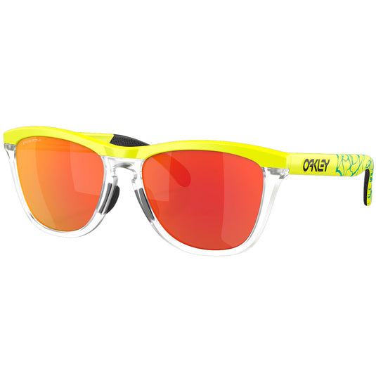 Oakley Frogskins Range Inner Spark Collection Sunglasses - Matte Tennis Ball Yellow/Prizm Ruby 1