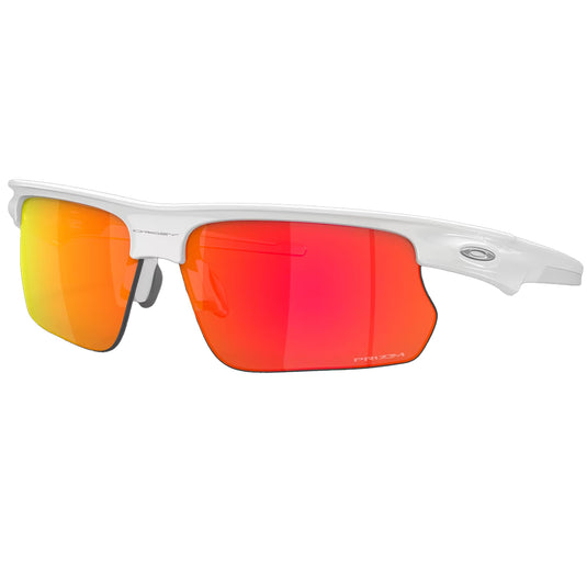 Oakley BiSphaera Sunglasses - Polished White/Prizm Ruby 1