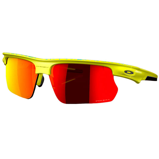Oakley BiSphaera Inner Spark Collection Sunglasses - Matte Tennis Ball Yellow/Prizm Ruby 1