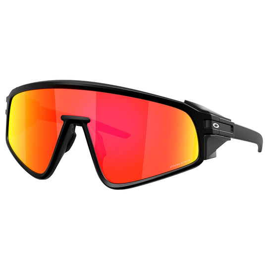 Oakley Latch Panel Sunglasses - Matte Black/Prizm Ruby 1