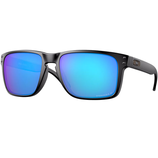 Oakley Holbrook XL Polarized Sunglasses - Matte Black/Prizm Sapphire 1