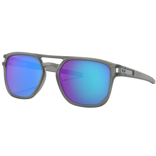 Oakley Latch Beta Polarized Sunglasses - Matte Gray Ink/Prizm Sapphire