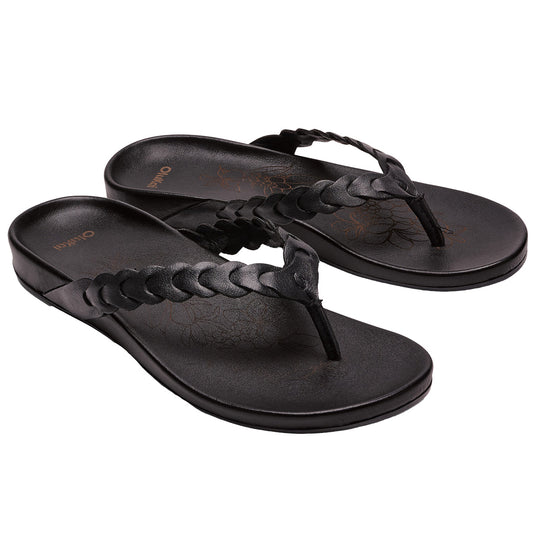 OluKai Women's Lei Leather Sandals 12