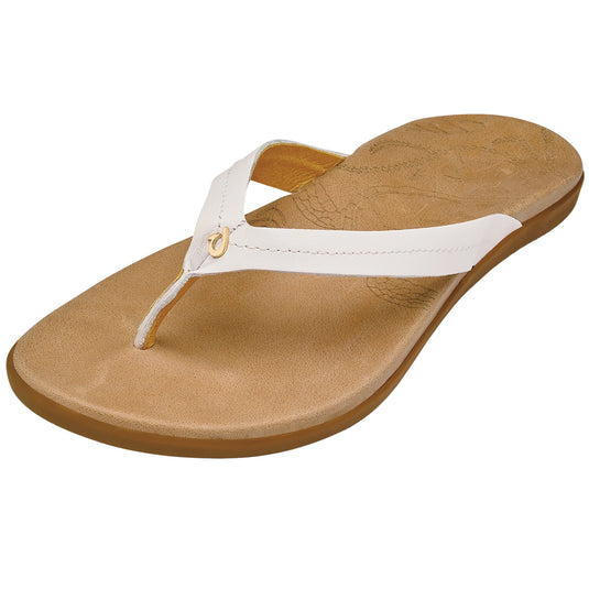 OluKai Women's Honu Leather Beach Sandals 2