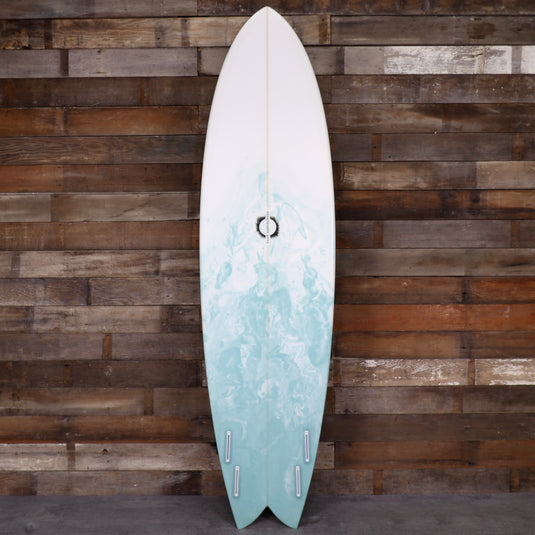 Pace Long Fish 7'2 × 21 ½ × 2 15/16 Surfboard - Sea Foam Swirl 2
