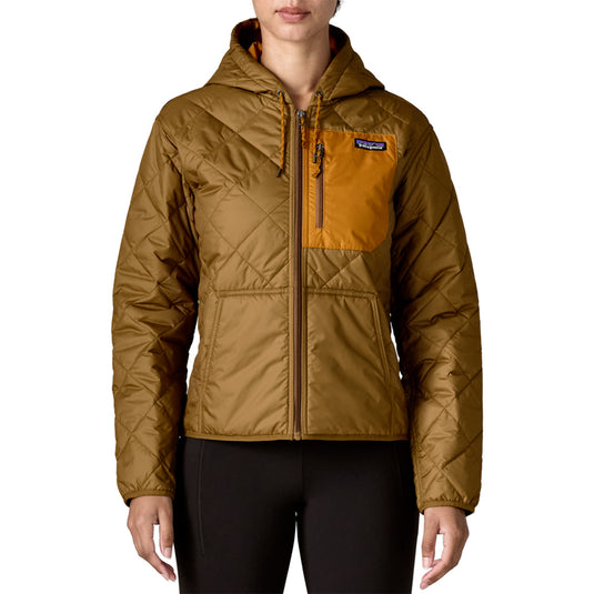 Patagonia Women's Diamond Quilted Bomber Hooded Zip-Up Jacket 8