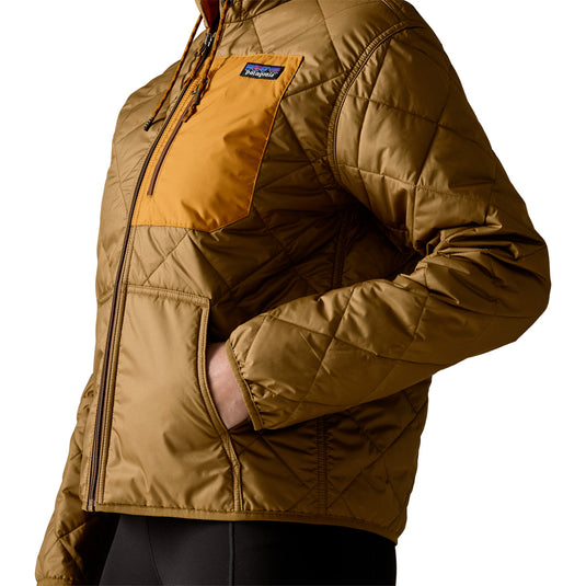 Patagonia Women's Diamond Quilted Bomber Hooded Zip-Up Jacket 7