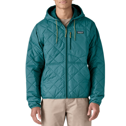 Patagonia Diamond Quilted Bomber Hooded Zip Jacket - Wetland Blue 2