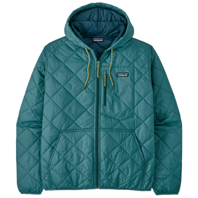 Load image into Gallery viewer, Patagonia Diamond Quilted Bomber Hooded Zip Jacket - Wetland Blue 1
