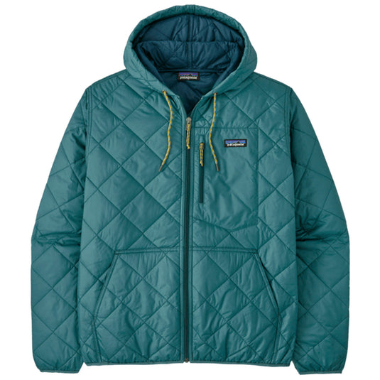 Patagonia Diamond Quilted Bomber Hooded Zip Jacket - Wetland Blue 1
