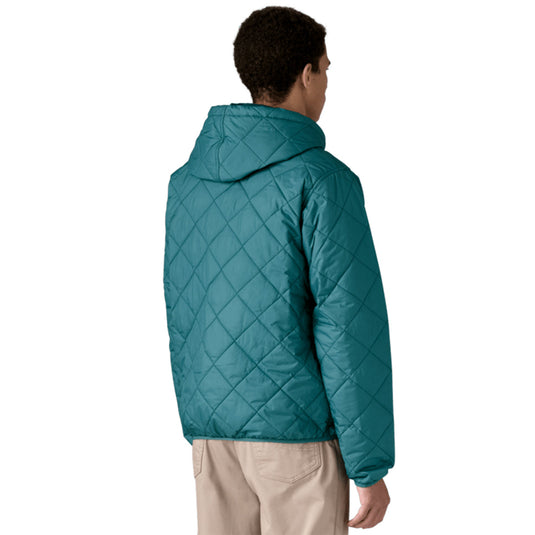 Patagonia Diamond Quilted Bomber Hooded Zip Jacket - Wetland Blue 3