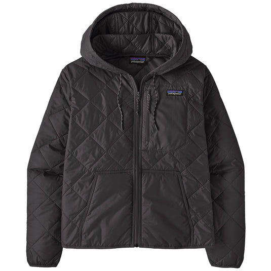 Patagonia Women's Diamond Quilted Bomber Hooded Zip-Up Jacket 9