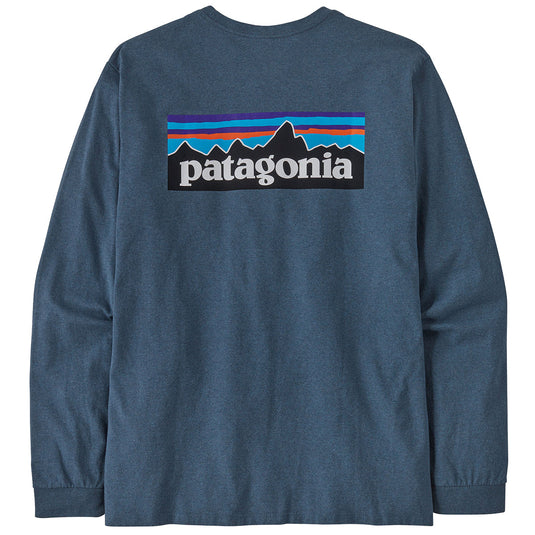 Patagonia P-6 Logo Responsibili-Tee Long Sleeve T-Shirt - Utility Blue 2