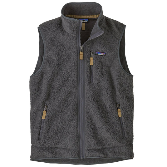 Patagonia Retro Pile Fleece Zip Vest - Forge Gray 1