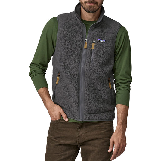 Patagonia Retro Pile Fleece Zip Vest - Forge Gray 2