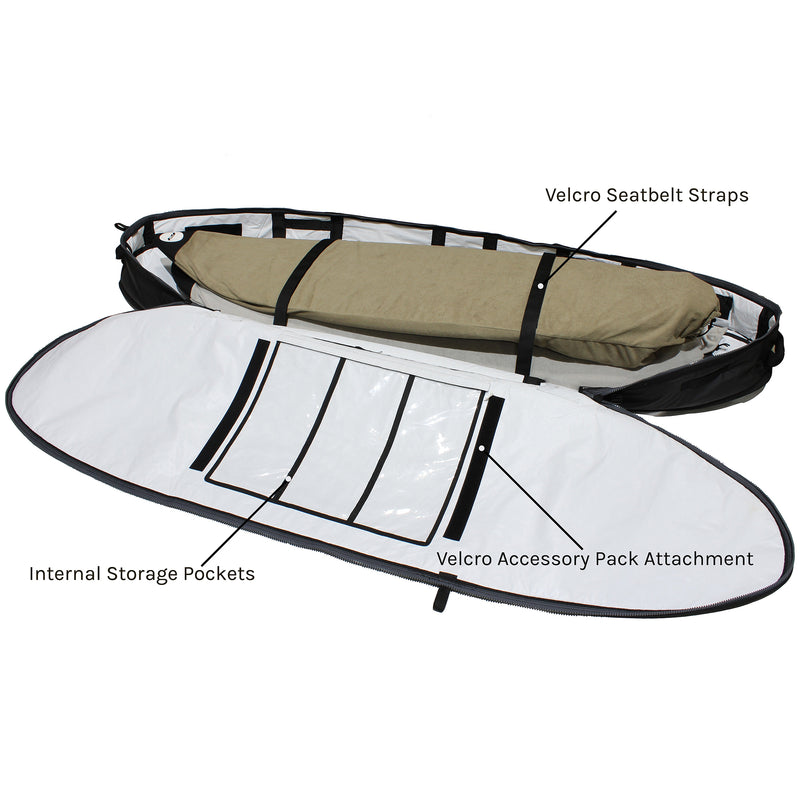 Load image into Gallery viewer, Pro-Lite Finless Coffin 2-4 Board Travel Surfboard Bag 5
