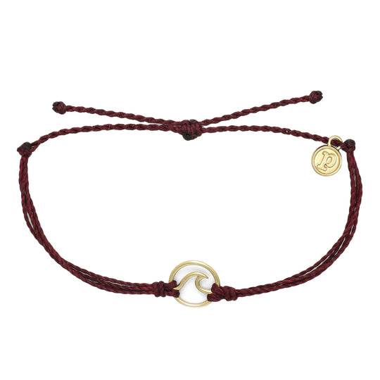 Pura Vida Women's Gold Wave Bracelet