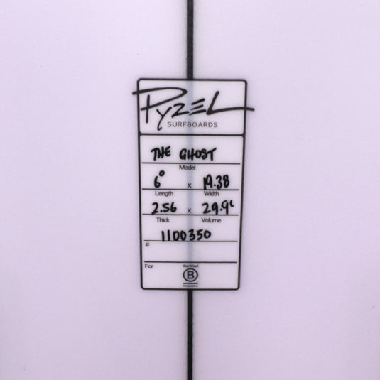Pyzel The Ghost 6'0 × 19 ⅜ × 2 9/16 Surfboard 4