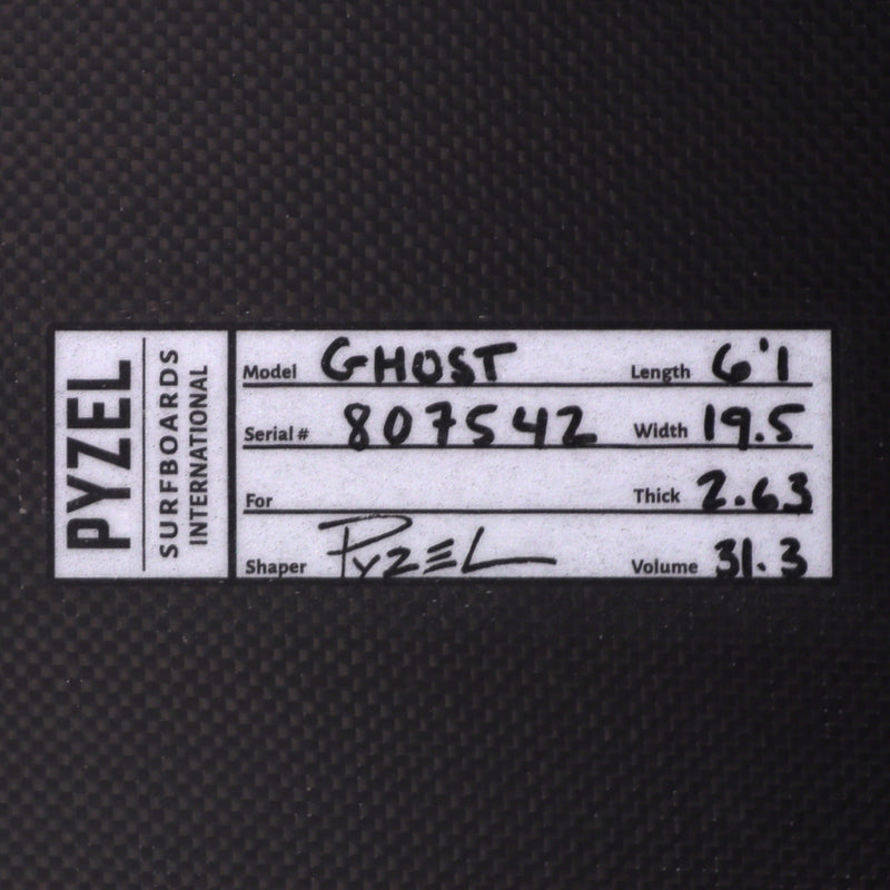 Load image into Gallery viewer, Pyzel The Ghost Dark Arts 6'1 × 19 ½ × 2 ⅝ Surfboard 4
