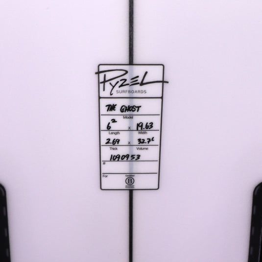 Pyzel The Ghost 6'2 × 19 ⅝ × 2 11/16 Surfboard 4