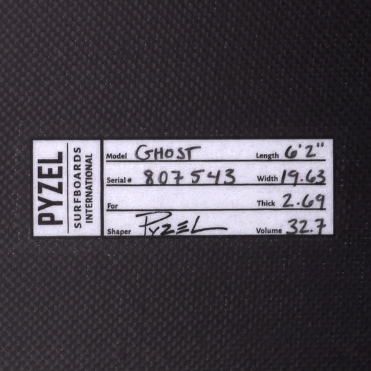 Pyzel The Ghost Dark Arts 6'2 × 19 ⅝ × 2 11/16 Surfboard 4