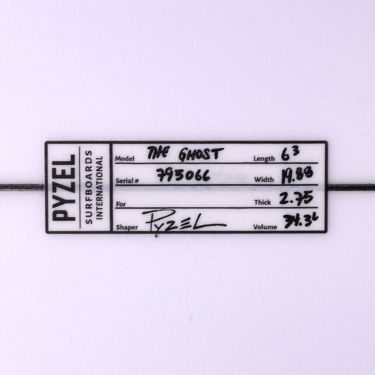 Pyzel The Ghost 6'3 × 19 ⅞ × 2 ¾ Surfboard 4