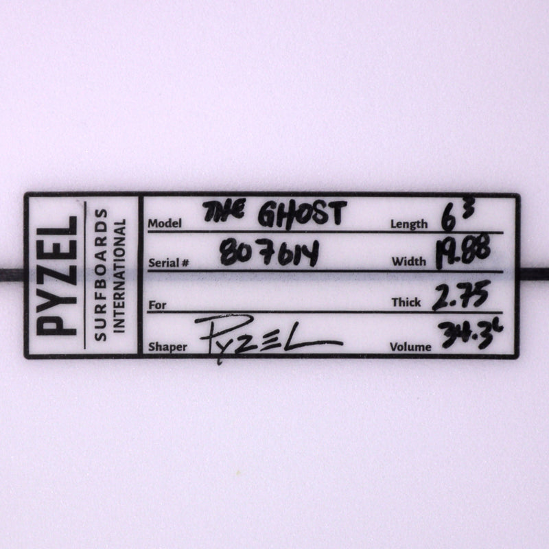 Load image into Gallery viewer, Pyzel The Ghost 6'3 × 19 ⅞ × 2 ¾ Surfboard 4
