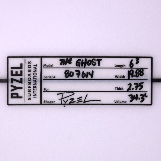 Pyzel The Ghost 6'3 × 19 ⅞ × 2 ¾ Surfboard 4