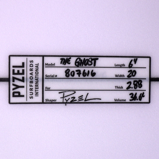Pyzel The Ghost 6'4 × 20 × 2 ⅞ Surfboard 4