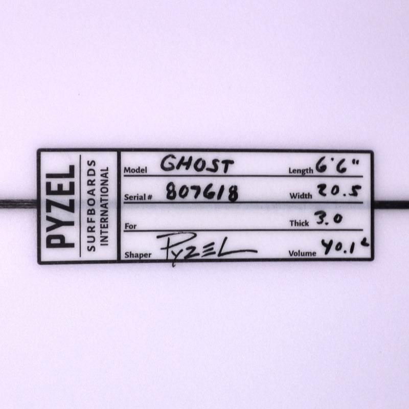 Load image into Gallery viewer, Pyzel The Ghost 6'6 × 20 ½ × 3 Surfboard 4
