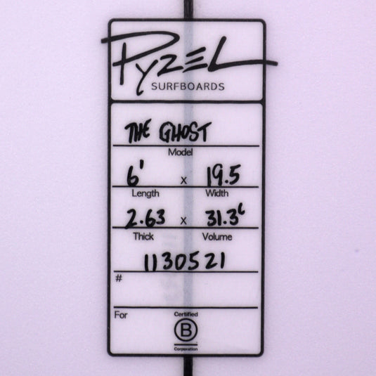 Pyzel The Ghost Squash 6'1 × 19 ½ × 2 ⅝ Surfboard 4