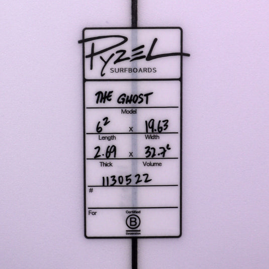 Pyzel The Ghost Squash 6'2 × 19 ⅝ × 2 11/16 Surfboard 4