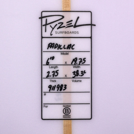 Pyzel Padillac 6'10 × 19 ¾ × 2 ¾ Surfboard 4