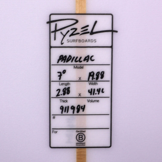 Pyzel Padillac 7'0 × 19 ⅞ × 2 ⅞ Surfboard 4