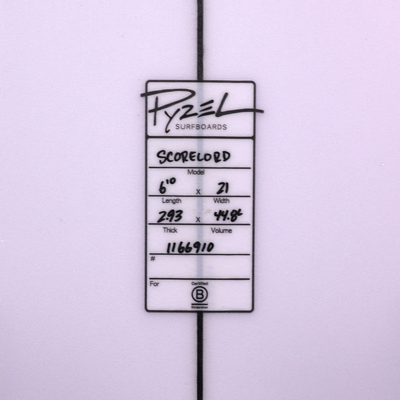 Load image into Gallery viewer, Pyzel The Score Lord 6'10 × 21 × 2 15/16 Surfboard 4
