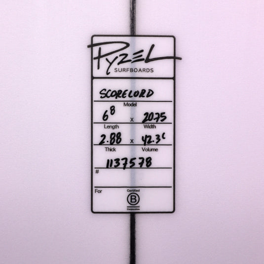 Pyzel The Score Lord 6'8 × 20 ¾ × 2 ⅞ Surfboard 4