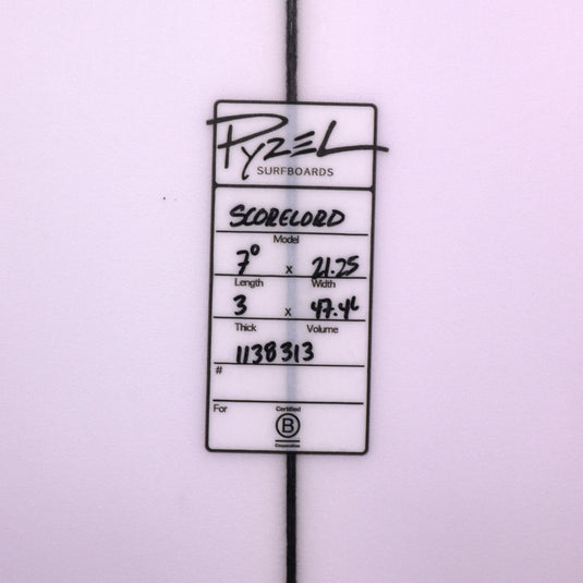 Pyzel The Score Lord 7'0 × 21 ¼ × 3 Surfboard • REPAIRED 4