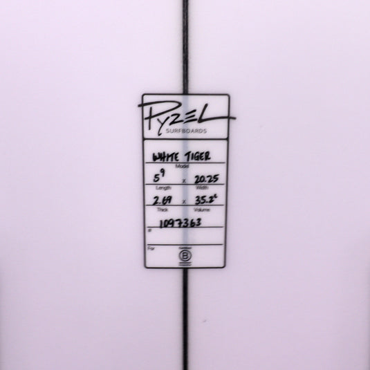 Pyzel White Tiger 5'9 × 20 ¼ × 2 11/16 Surfboard 4