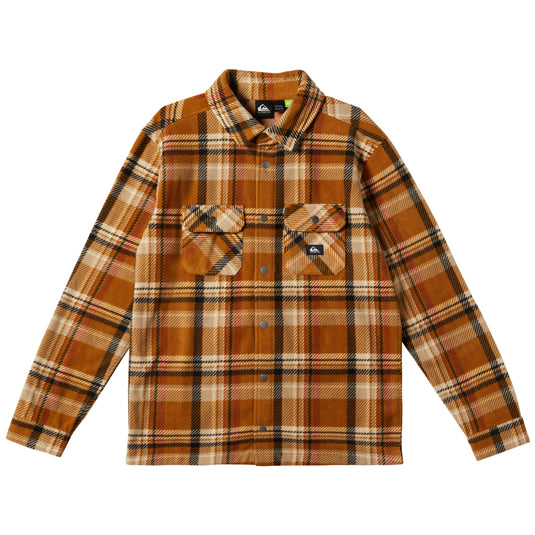 Quiksilver Surf Days Long Sleeve Fleece Flannel Shirt 1