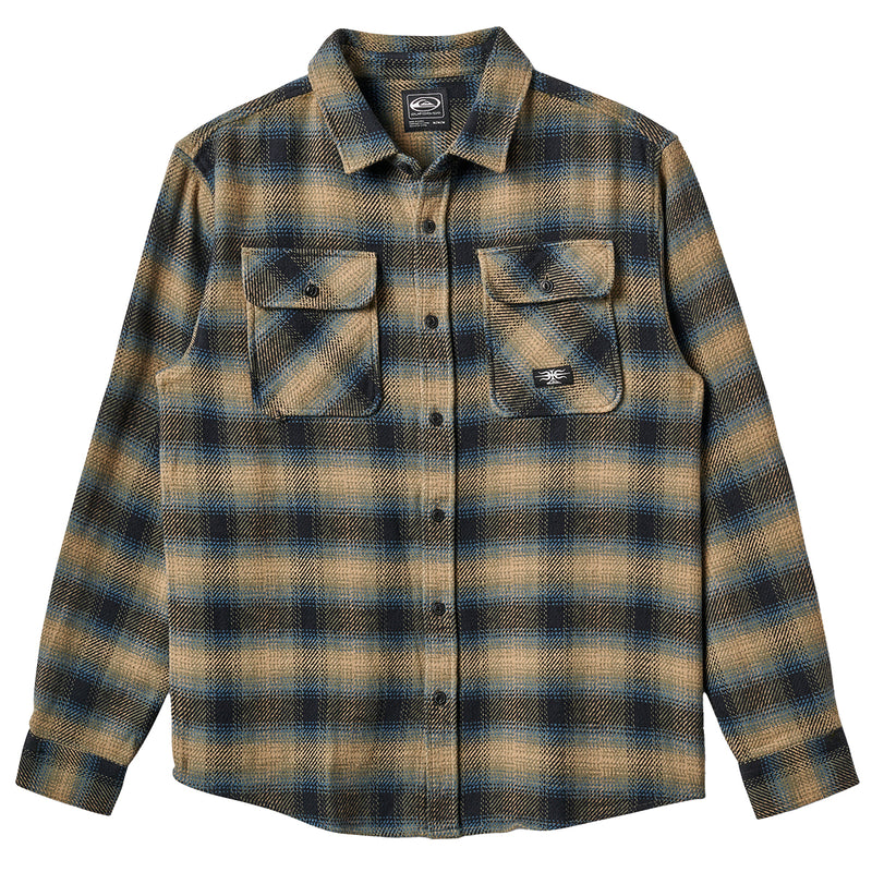 Load image into Gallery viewer, Quiksilver Desert Shadows Long Sleeve Button-Up Flannel Shirt 1
