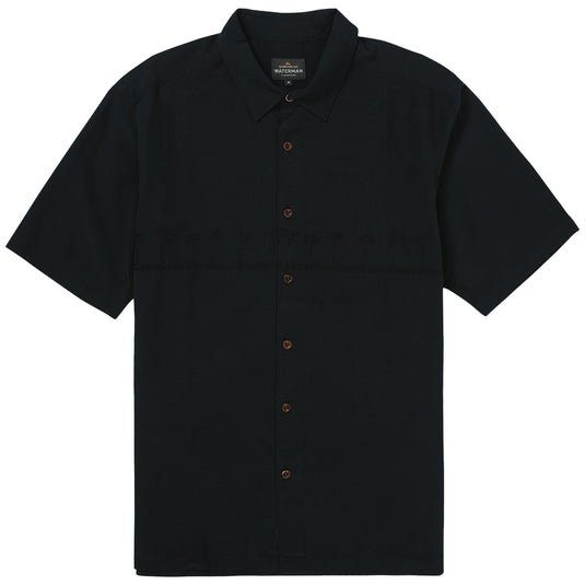 Quiksilver Waterman Tahiti Palms Short Sleeve Button-Up Shirt 1