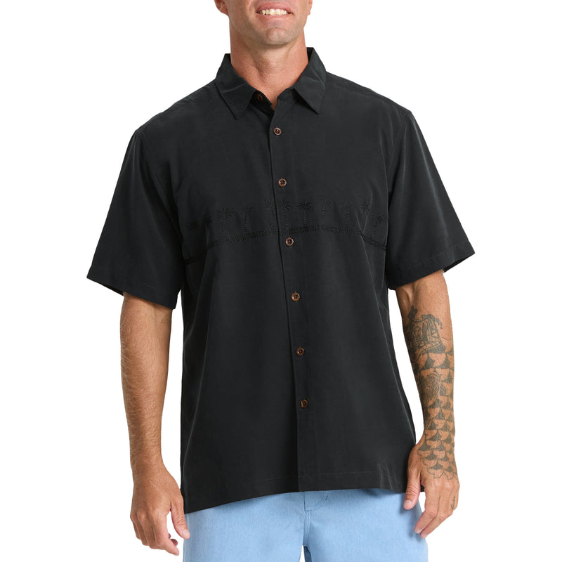 Load image into Gallery viewer, Quiksilver Waterman Tahiti Palms Short Sleeve Button-Up Shirt 3
