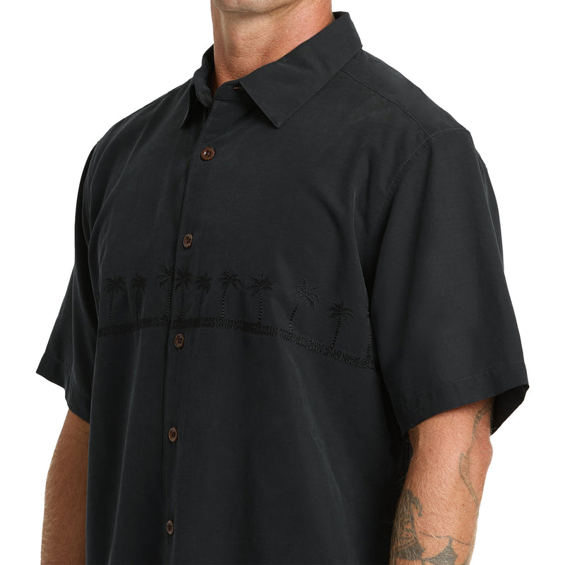 Load image into Gallery viewer, Quiksilver Waterman Tahiti Palms Short Sleeve Button-Up Shirt 6
