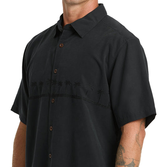 Quiksilver Waterman Tahiti Palms Short Sleeve Button-Up Shirt 6