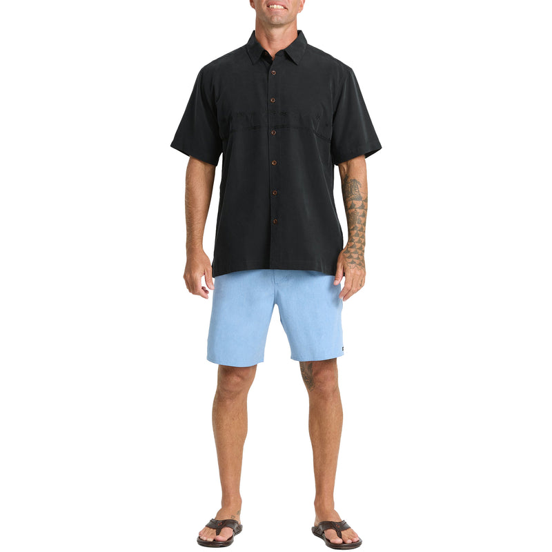Load image into Gallery viewer, Quiksilver Waterman Tahiti Palms Short Sleeve Button-Up Shirt 7
