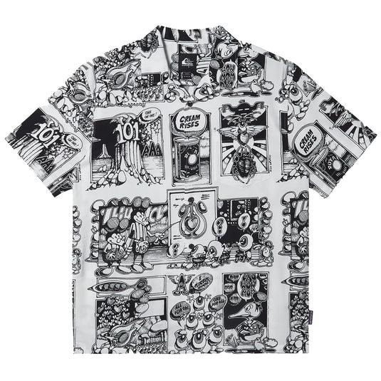 Quiksilver Rick Griffin Comix Short Sleeve Button-Up Shirt 1